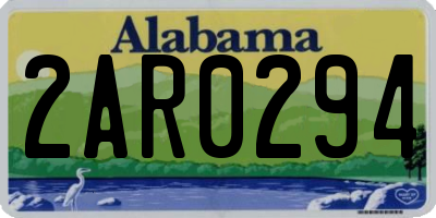 AL license plate 2AR0294