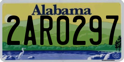 AL license plate 2AR0297