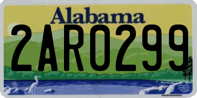 AL license plate 2AR0299