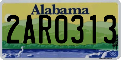 AL license plate 2AR0313