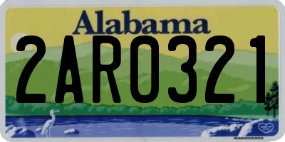 AL license plate 2AR0321