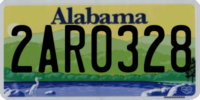 AL license plate 2AR0328