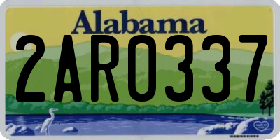 AL license plate 2AR0337
