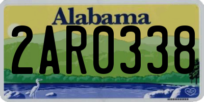 AL license plate 2AR0338