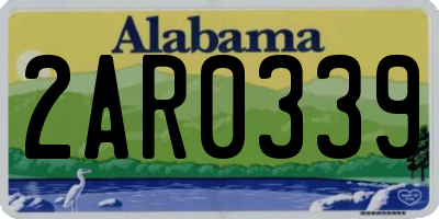 AL license plate 2AR0339