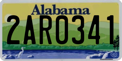 AL license plate 2AR0341
