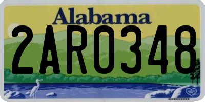 AL license plate 2AR0348