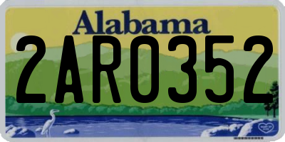 AL license plate 2AR0352