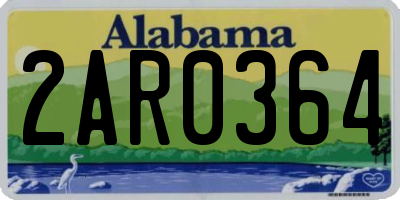 AL license plate 2AR0364