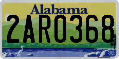 AL license plate 2AR0368