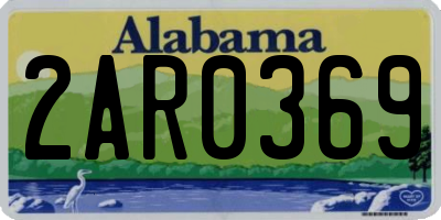 AL license plate 2AR0369