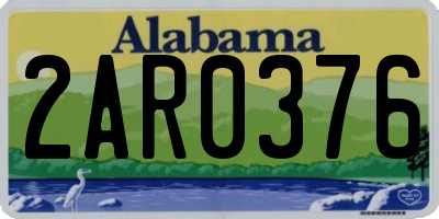 AL license plate 2AR0376