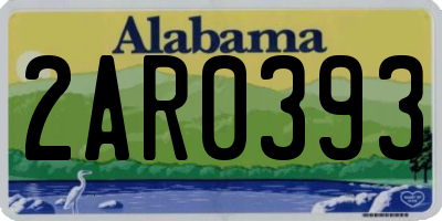 AL license plate 2AR0393
