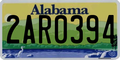 AL license plate 2AR0394