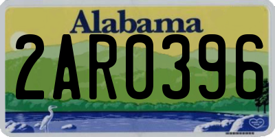 AL license plate 2AR0396