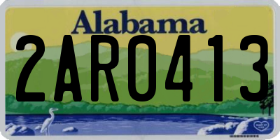 AL license plate 2AR0413