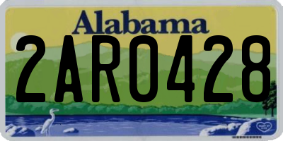 AL license plate 2AR0428