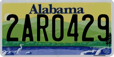 AL license plate 2AR0429
