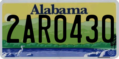 AL license plate 2AR0430