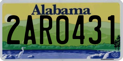 AL license plate 2AR0431