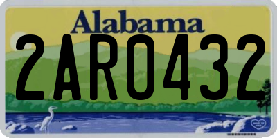 AL license plate 2AR0432
