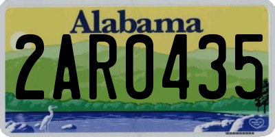 AL license plate 2AR0435