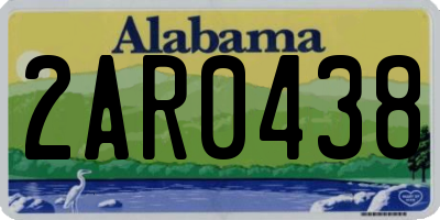 AL license plate 2AR0438