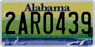 AL license plate 2AR0439