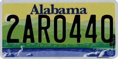 AL license plate 2AR0440