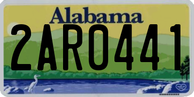 AL license plate 2AR0441