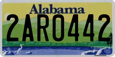 AL license plate 2AR0442