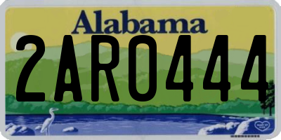 AL license plate 2AR0444