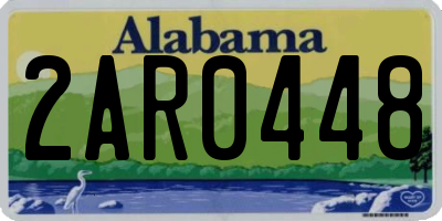 AL license plate 2AR0448