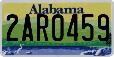 AL license plate 2AR0459