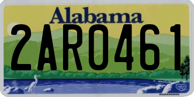 AL license plate 2AR0461