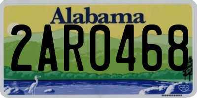 AL license plate 2AR0468