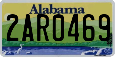 AL license plate 2AR0469