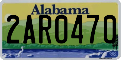 AL license plate 2AR0470