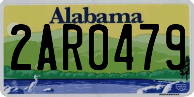 AL license plate 2AR0479