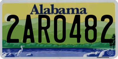 AL license plate 2AR0482