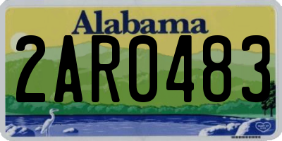 AL license plate 2AR0483