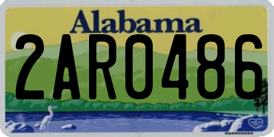 AL license plate 2AR0486