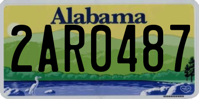 AL license plate 2AR0487