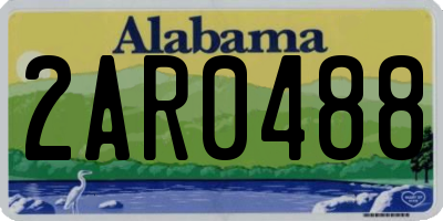 AL license plate 2AR0488