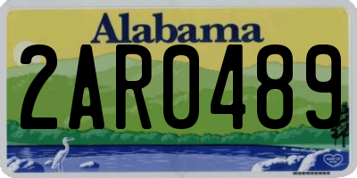AL license plate 2AR0489