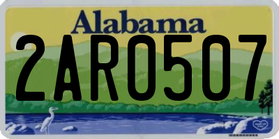 AL license plate 2AR0507