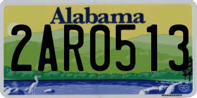 AL license plate 2AR0513