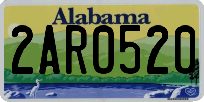 AL license plate 2AR0520