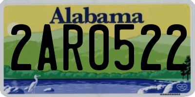 AL license plate 2AR0522