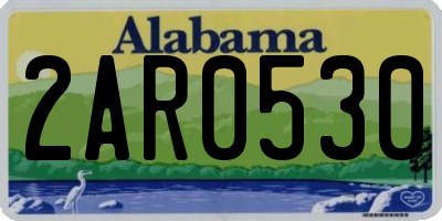 AL license plate 2AR0530
